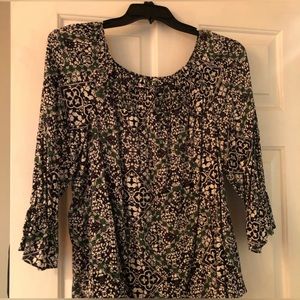 NWOT- Misses blouse 3/4 sleeves size Large